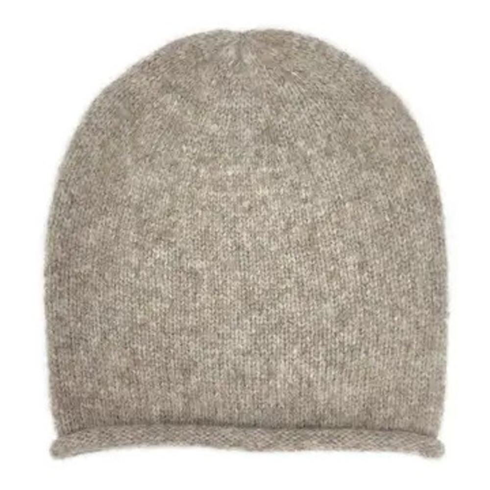 NWT Slate + Salt Baby Alpaca Slouchy Beanie Beige Handmade Sustainable Unisex